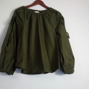 Olive Green Blouse